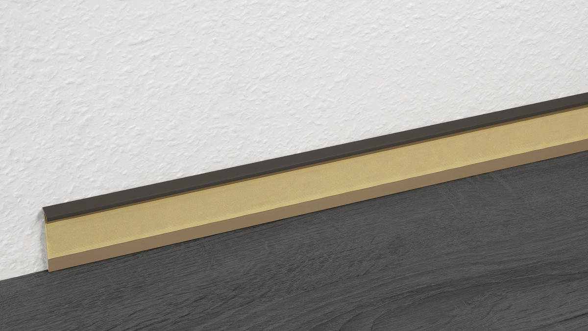Einklebeleiste L/B/H: ca. 250x1,3x5 cm pro Stück Einklebeleiste 50mm grau - grau (250,00/1,30/5,00cm)