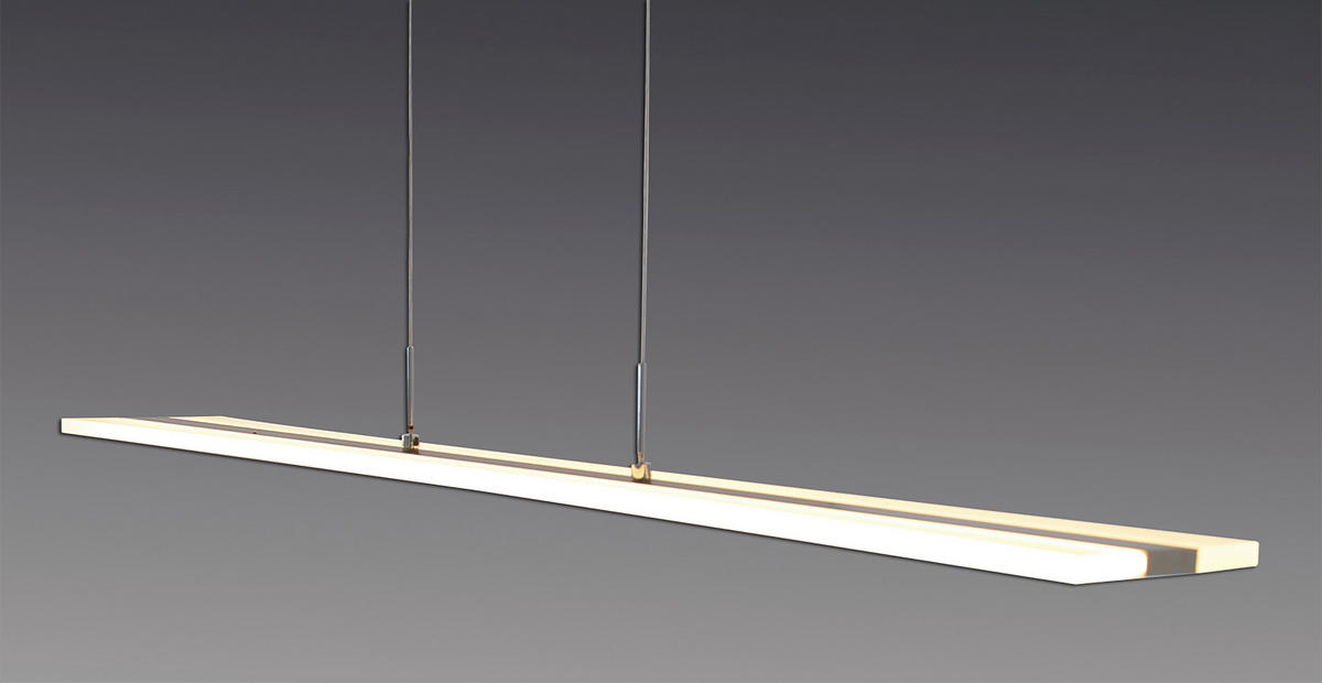 Näve Leuchten Pendelleuchte 7060150 stahlfarbig Kunststoff Metall B/H/T: ca. 16x120x100 cm null 2 Brennstellen Tiara - stahlfarbig (16,00/120,00/100,00cm) - Näve Leuchten