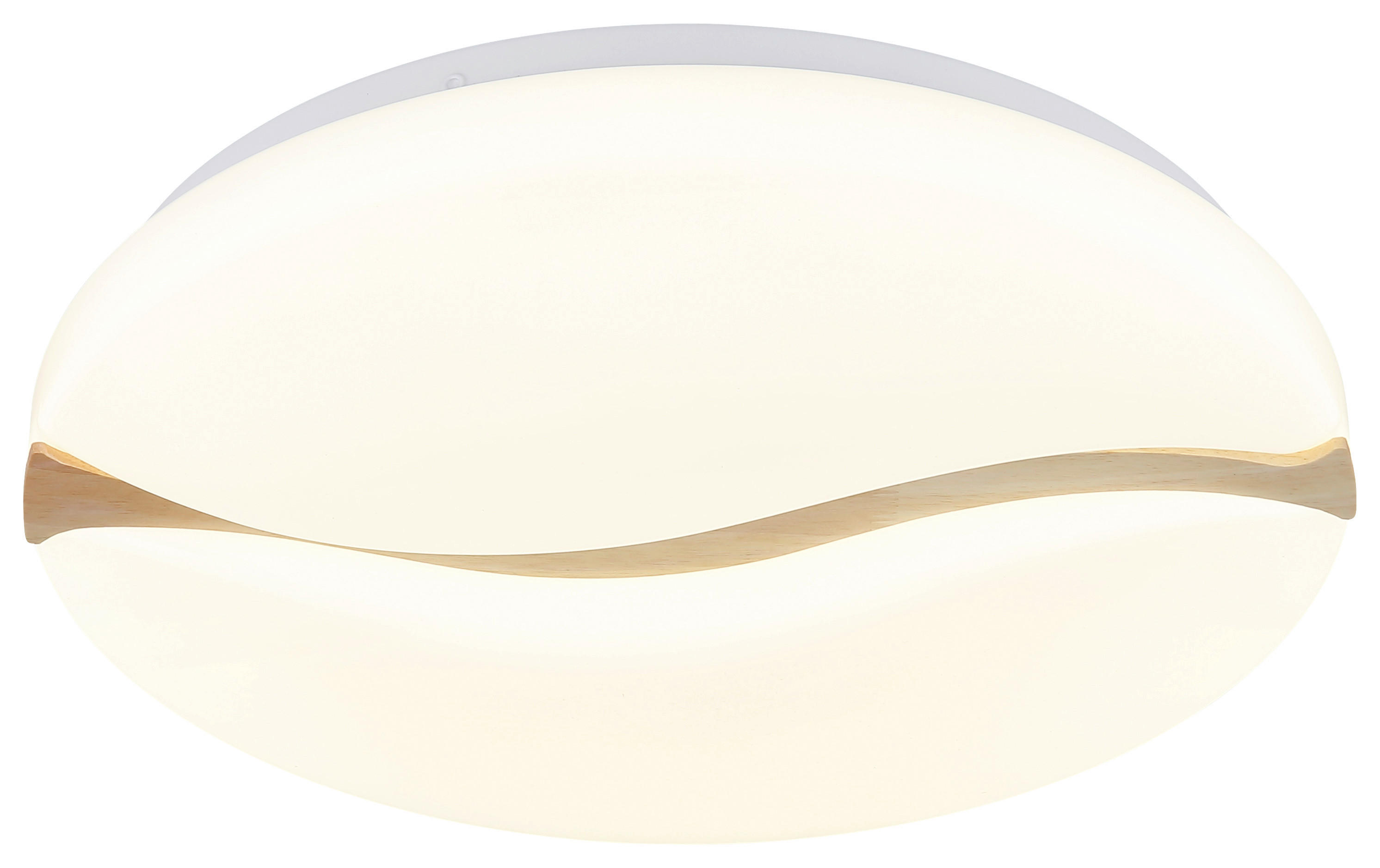 GLOBO LED-Deckenleuchte weiß Opal Metall Kunststoff H/D: ca. 8x39 cm 1 Brennstellen LETICIA - weiß/Opal (39,00/8,00cm) - GLOBO