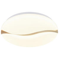 GLOBO LED-Deckenleuchte weiß Opal Metall Kunststoff H/D: ca. 8x39 cm 1 Brennstellen LETICIA - weiß/Opal (39,00/8,00cm) - GLOBO