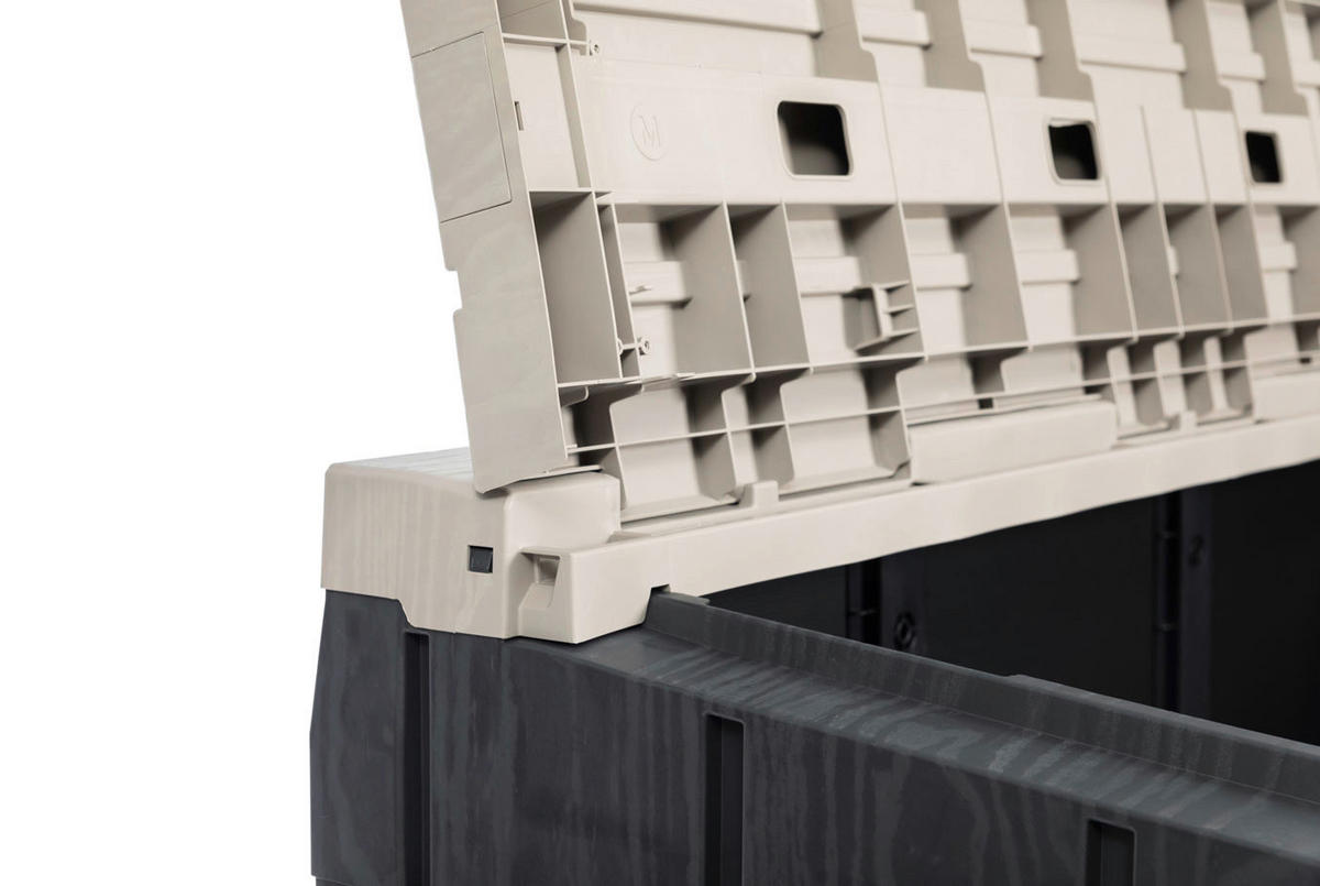 Toomax Mülltonnenbox Stora Way grau B/H/L: ca. 111x74,5x129,5 cm Stora Way - anthrazit/grau (129,50/111,00/74,50cm) - Toomax