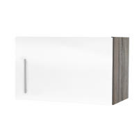Wrasenhängeschrank Judith weiß Hochglanz B/H/T: ca. 60x37x35 cm Judith - weiß/silber (60,00/37,00/35,00cm) - Menke