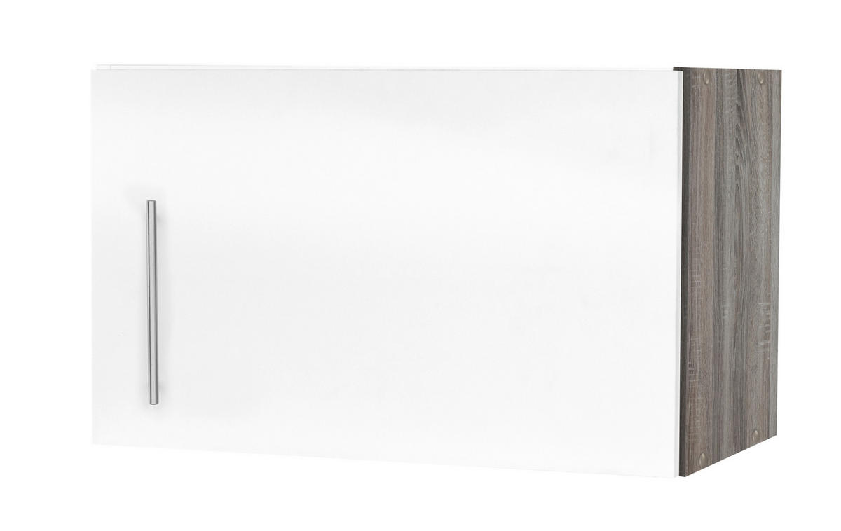 Wrasenhängeschrank Judith weiß Hochglanz B/H/T: ca. 60x37x35 cm Judith - weiß/silber (60,00/37,00/35,00cm) - Menke