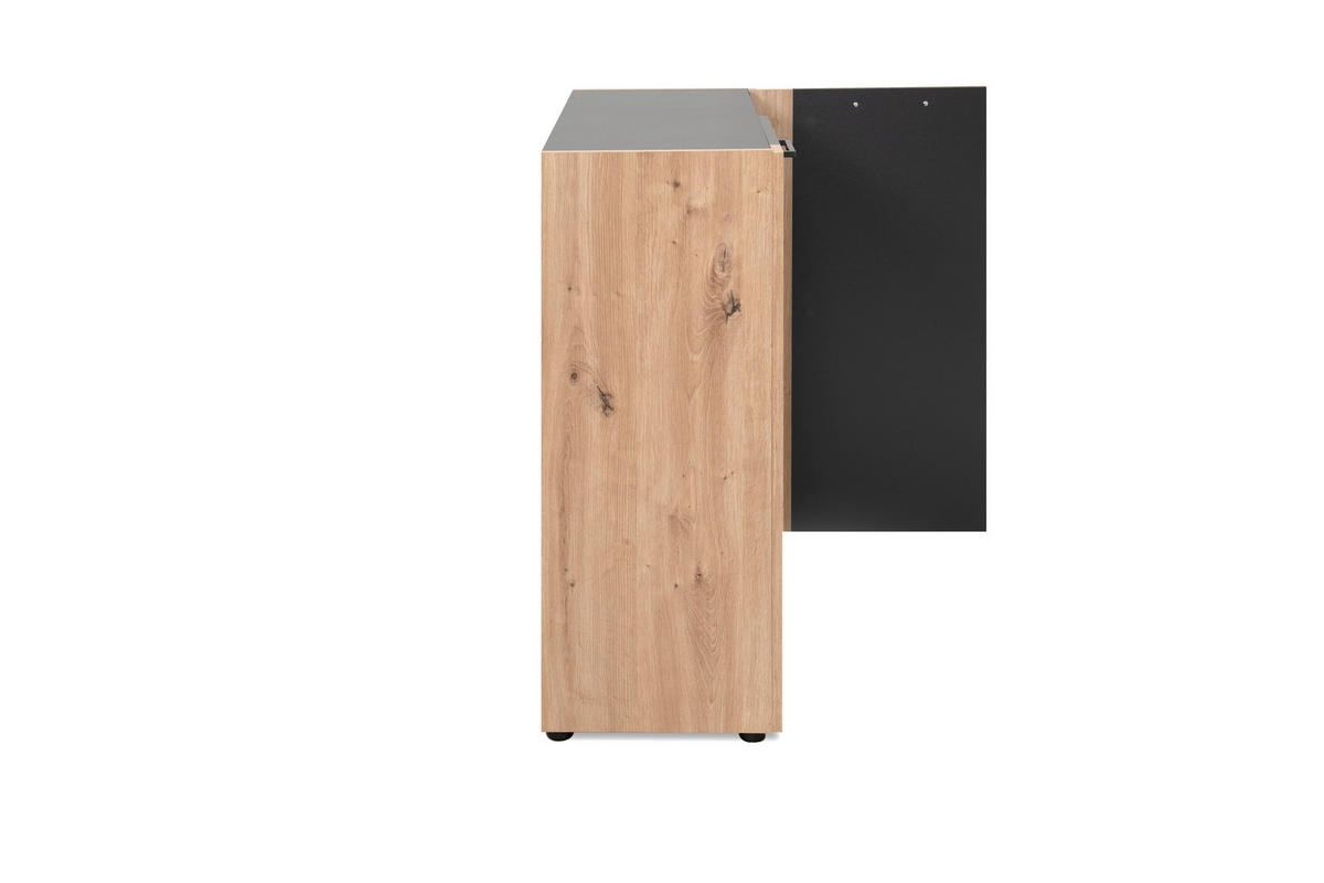 Kommode Cento anthrazit Eiche Artisan Oak Nachbildung B/H/T: ca. 89x83x35 cm Cento - Eiche/anthrazit (89,00/83,00/35,00cm)