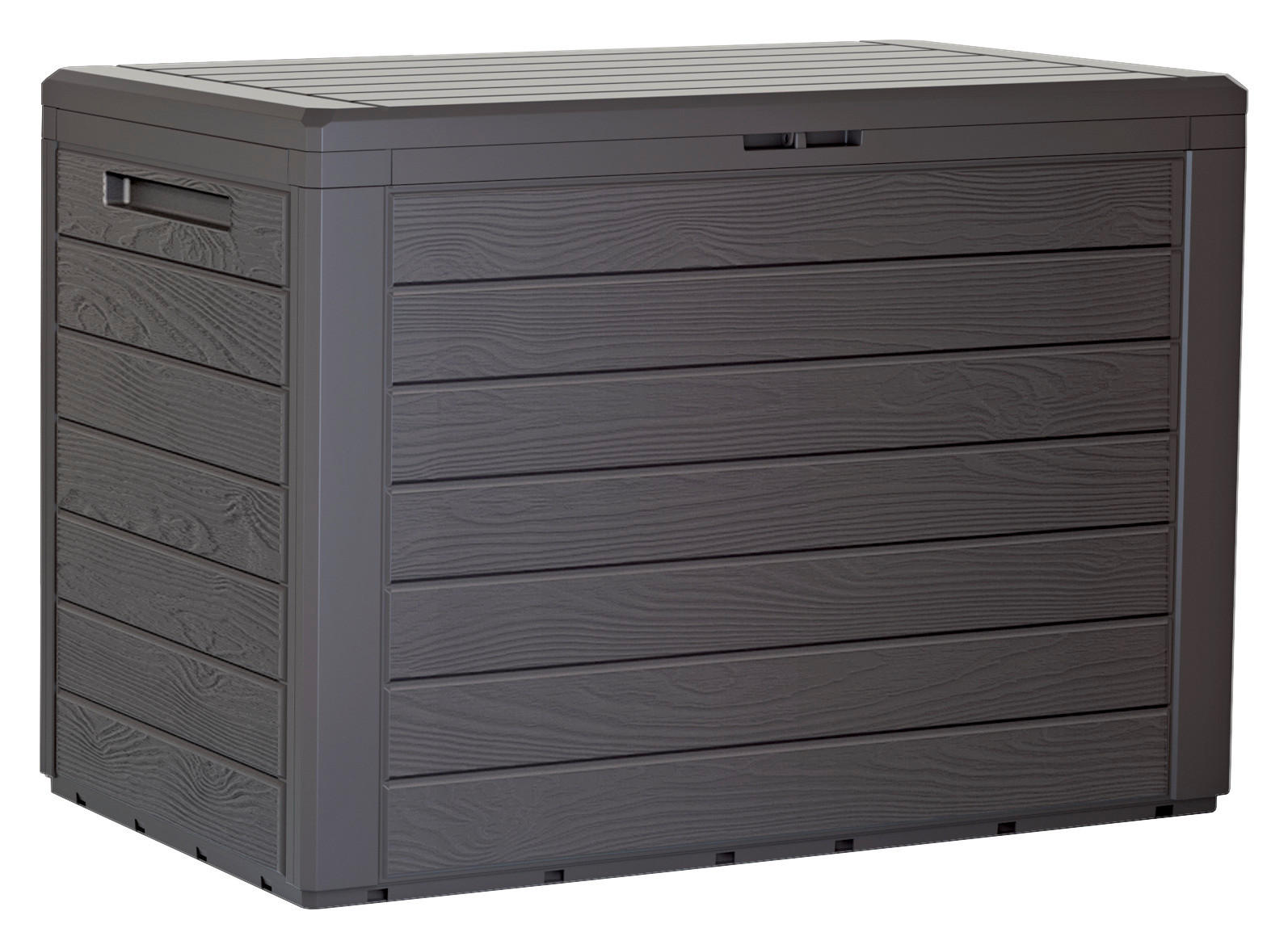 Prosperplast Aufbewahrungsbox WOODEBOX dunkelbraun Kunststoff B/H/L: ca. 43,8x55x78 cm WOODEBOX - dunkelbraun (78,00/43,80/55,00cm) - Prosperplast