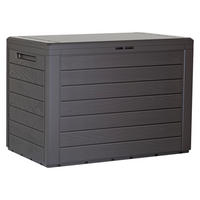 Prosperplast Aufbewahrungsbox WOODEBOX dunkelbraun Kunststoff B/H/L: ca. 43,8x55x78 cm WOODEBOX - dunkelbraun (78,00/43,80/55,00cm) - Prosperplast