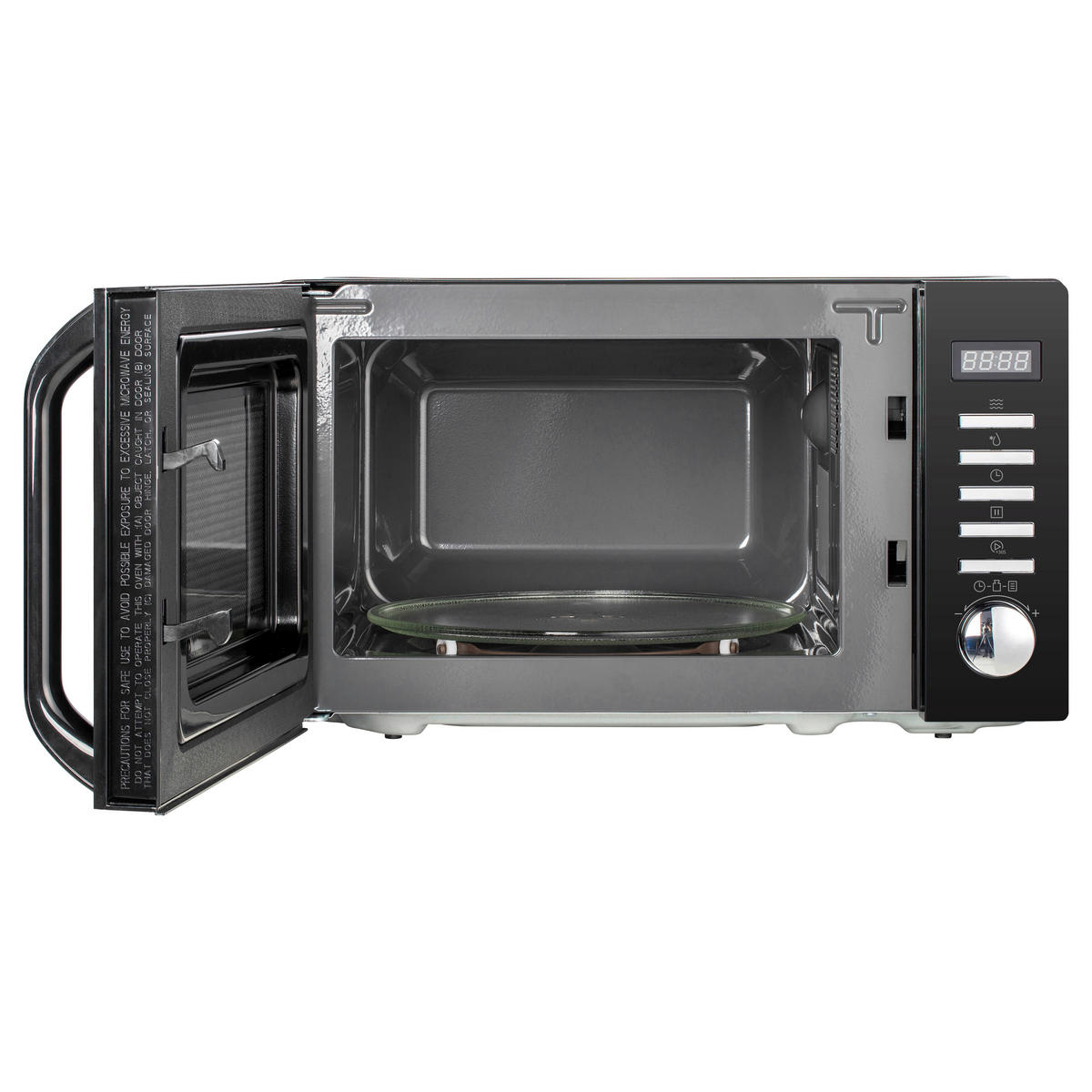 POCOline Mikrowelle AM820C2MT-PM schwarz Metall B/H/T: ca. 44x26x36 cm ca. 20 l Mikrowelle_Tokio - schwarz (44,00/26,00/36,00cm) - POCOline