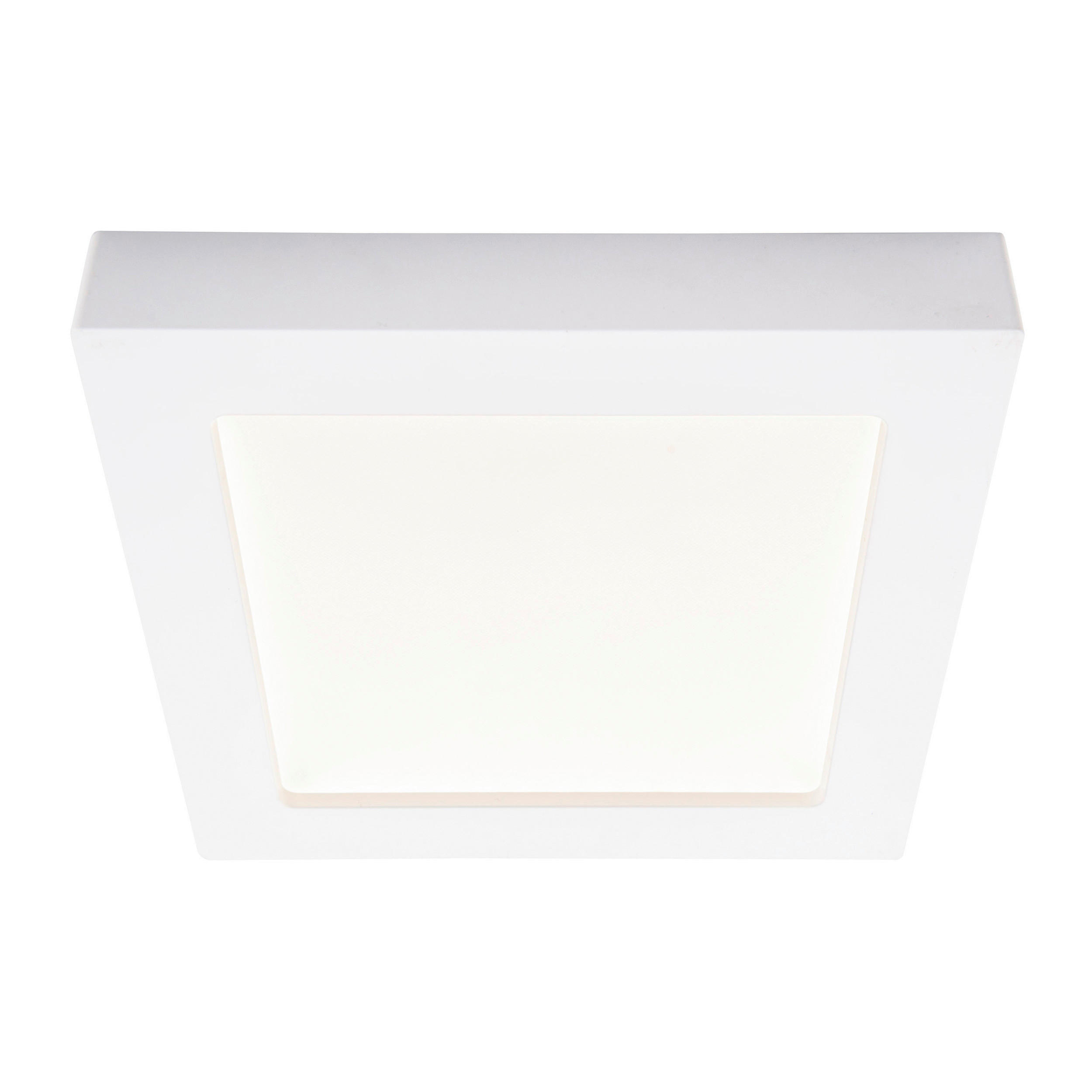 Näve Leuchten LED-Ein-/Aufbauleuchte weiß Kunststoff Metall B/H/T: ca. 22,7x3,5x22,7 cm KOMPLEX - weiß (22,70/3,50/22,70cm) - Näve Leuchten