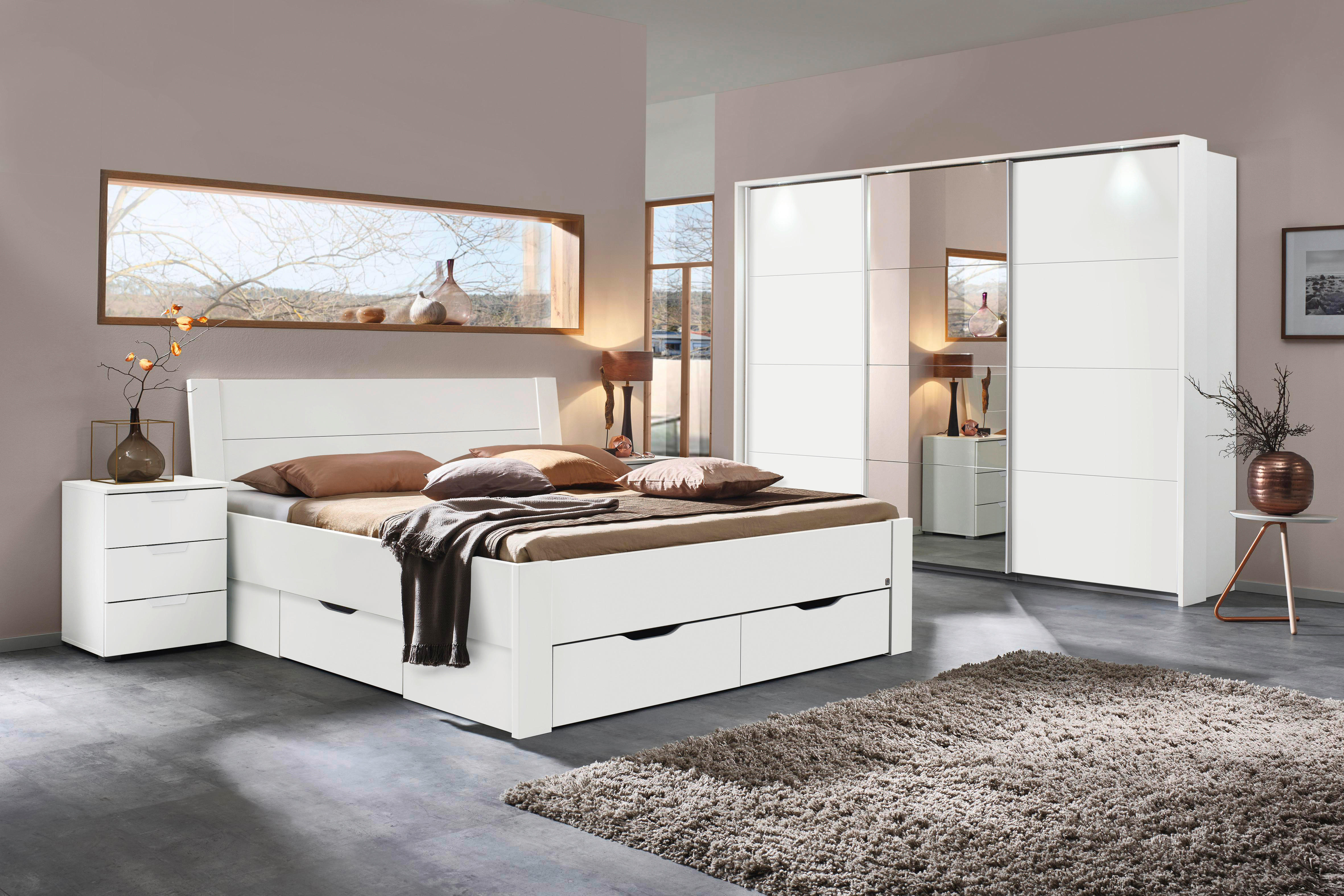 Bettrahmen Aditio Alpinweiß B/H/T: ca. 186x50x208 cm Liegefläche B/L: ca. 180x200 cm Aditio - Alpinweiß (186,00/50,00/208,00cm)