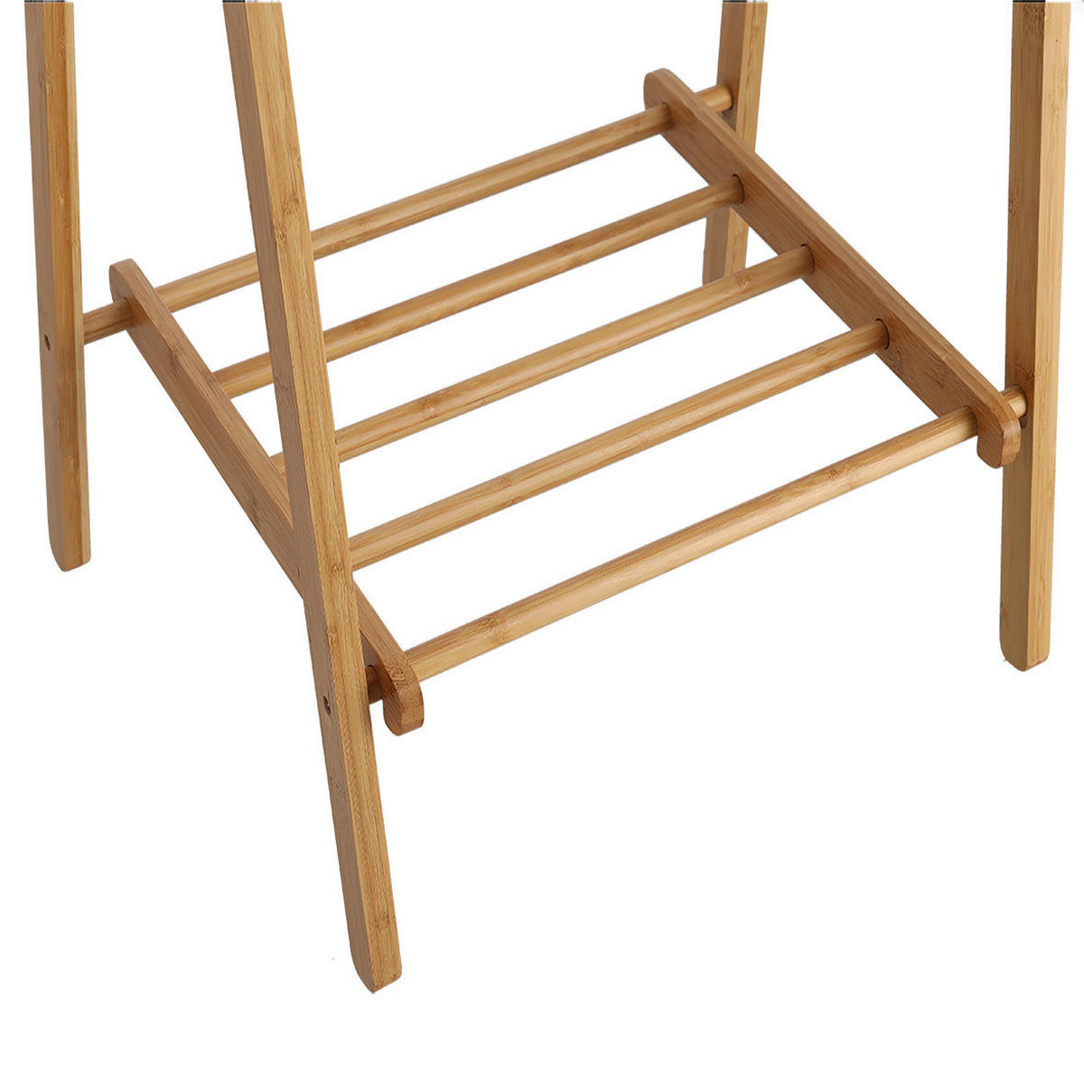 Zeller Garderobenständer natur Bambus B/H/T: ca. 74x159x46 cm Garderobenständer - natur (74,00/159,00/46,00cm) - Zeller