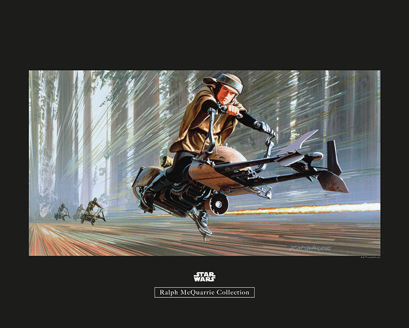 Komar Poster Star Wars Classic RMQ Endor Speeder Star Wars - Classic B/L: c günstig online kaufen