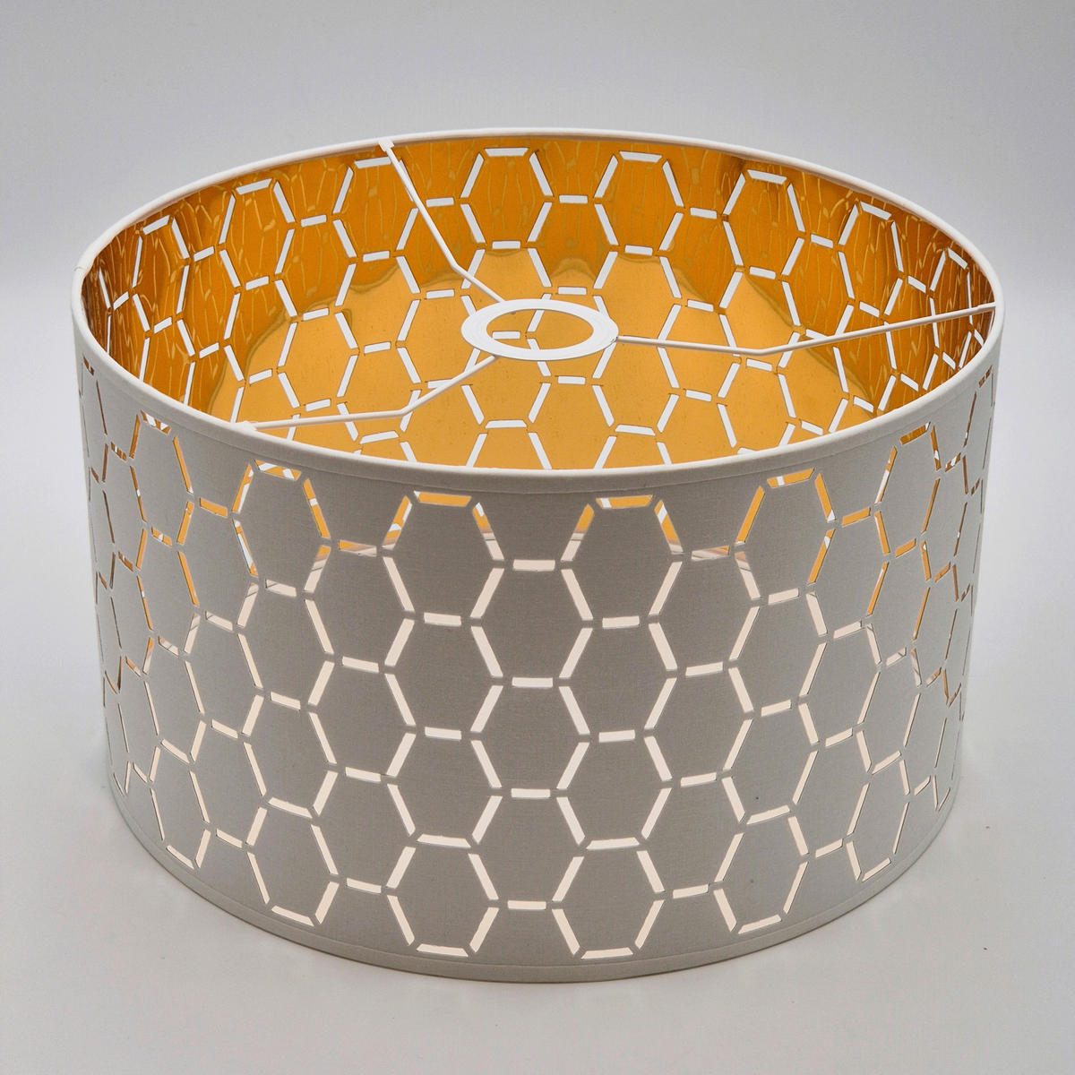 Lamkur Pendelleuchte weiß Holz B/H/L: ca. 37x23x37 cm E27 1 Brennstellen Ulle - weiß (37,00/37,00/23,00cm) - Lamkur