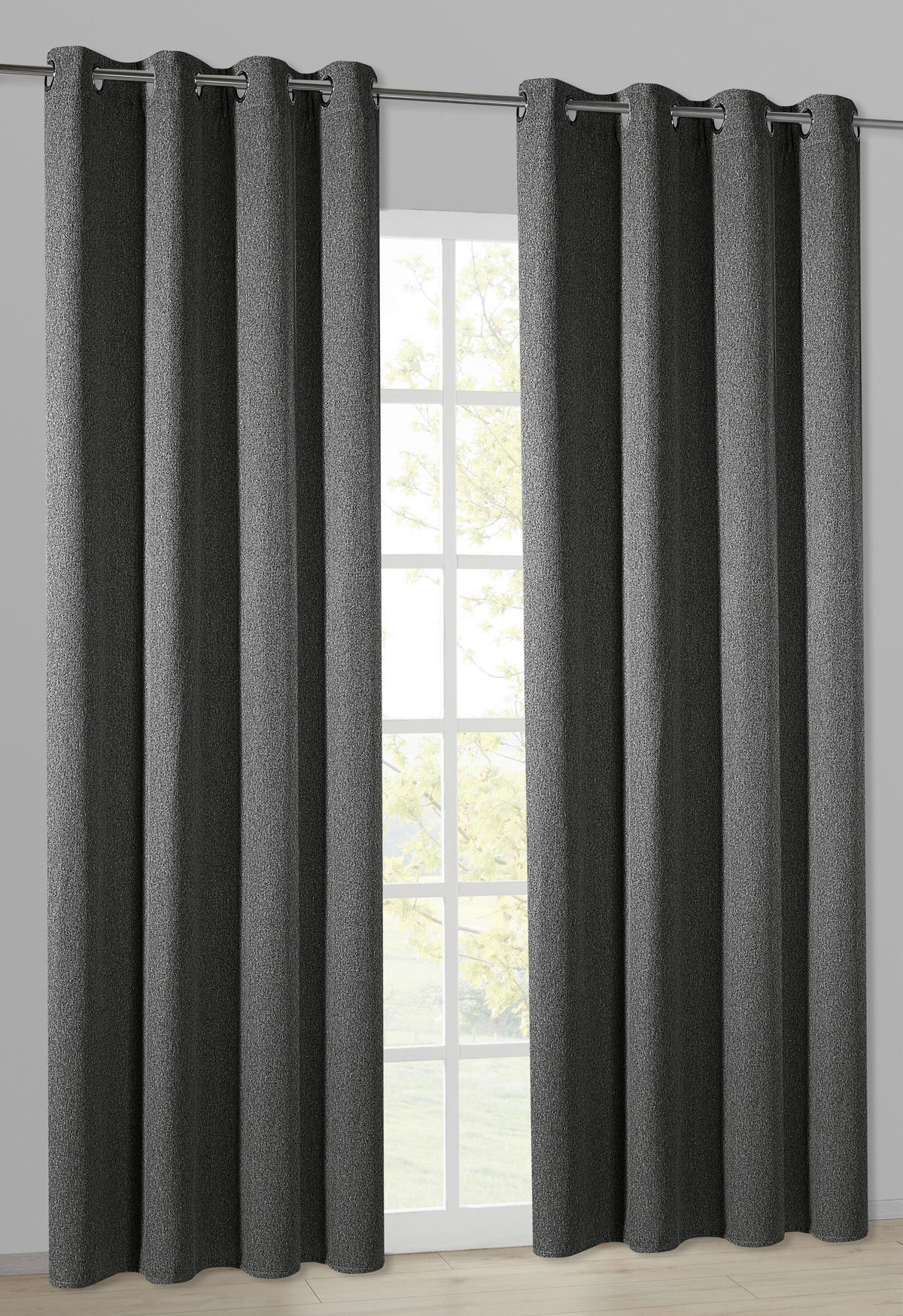 Happy Home Thermovorhang Berlin anthrazit B/L: ca. 140x245 cm Berlin - anthrazit (140,00/245,00cm) - Happy Home
