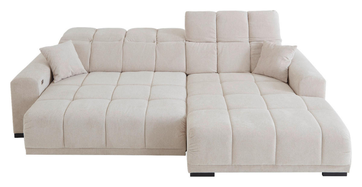Funktionsecke Moreno beige Microfaser B/H/T: ca. 301x113x195 cm Moreno - beige/schwarz (301,00/113,00/195,00cm)