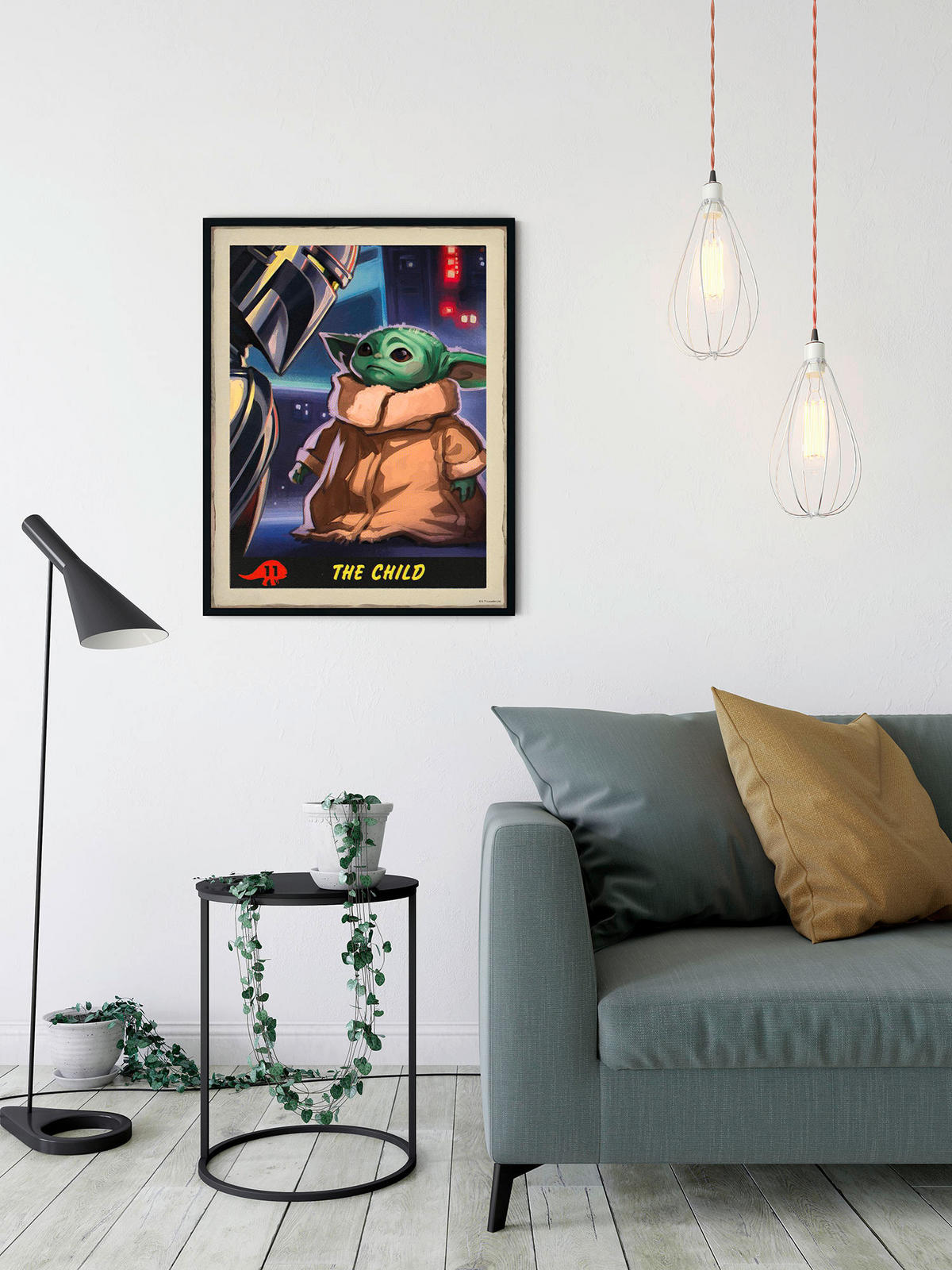 Komar Poster Mandalorian The Child Trading Card Disney B/L: ca. 30x40 cm Mandalorian The Child Trading Card - (30,00/40,00cm) - Komar