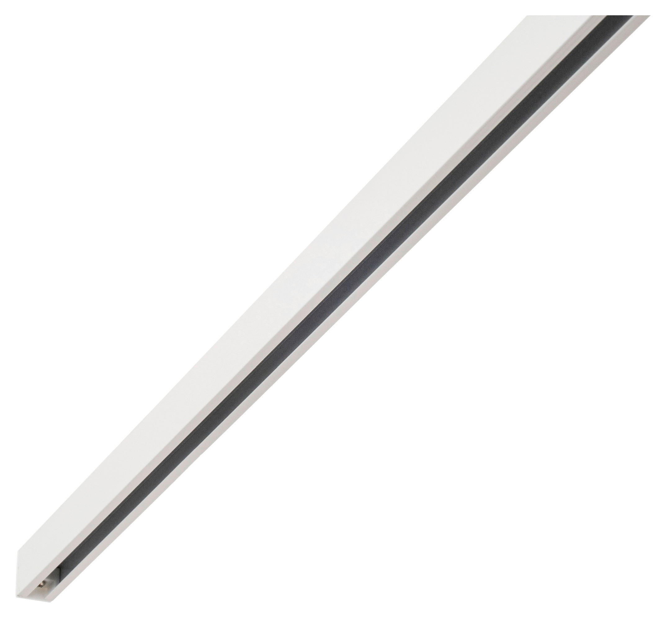 Gardinenschiene smart weiß Metall L: ca. 160 cm 1.0 Läufe smart - weiß (160,00cm) - ondeco