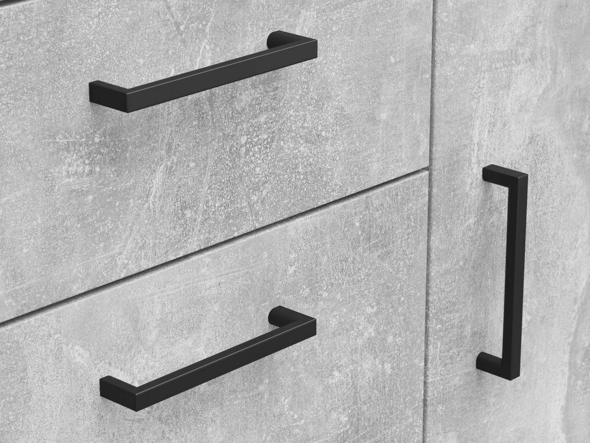 Kommode Multi-Stauraum Typ 26 Beton Optik B/H/T: ca. 80x83x40 cm Multi-Stauraum Typ 26 - Beton (80,00/83,00/40,00cm)
