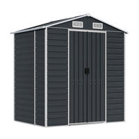 vidaXL Gartenhaus anthrazit B/H/T: ca. 191x198x130 cm Gartenhaus - anthrazit (191,00/198,00/130,00cm) - vidaXL