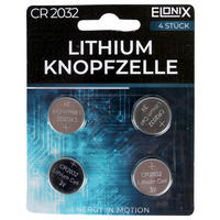 Elonix Batterie 50582 Batterie_CR2032_4er_Elonix - silber (2,00cm) - Elonix