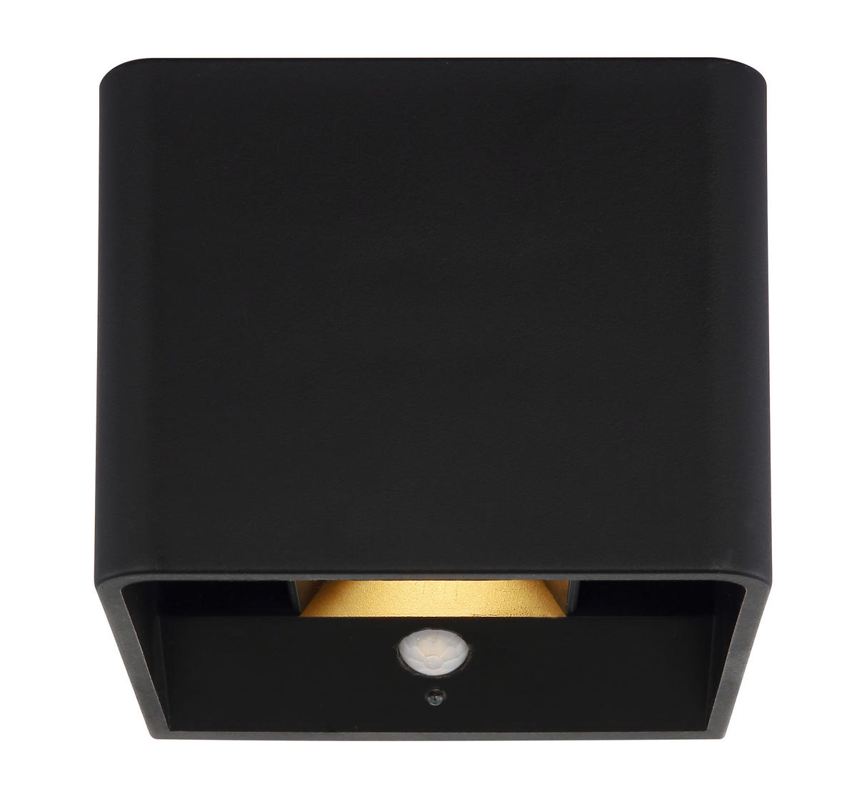 GLOBO LED-Wandleuchte klar mattschwarz PVC Kunststoff Metall B/H/L: ca. 10,1x8x10,2 cm 1 Brennstellen VERONIKA - klar/mattschwarz (10,20/10,10/8,00cm) - GLOBO