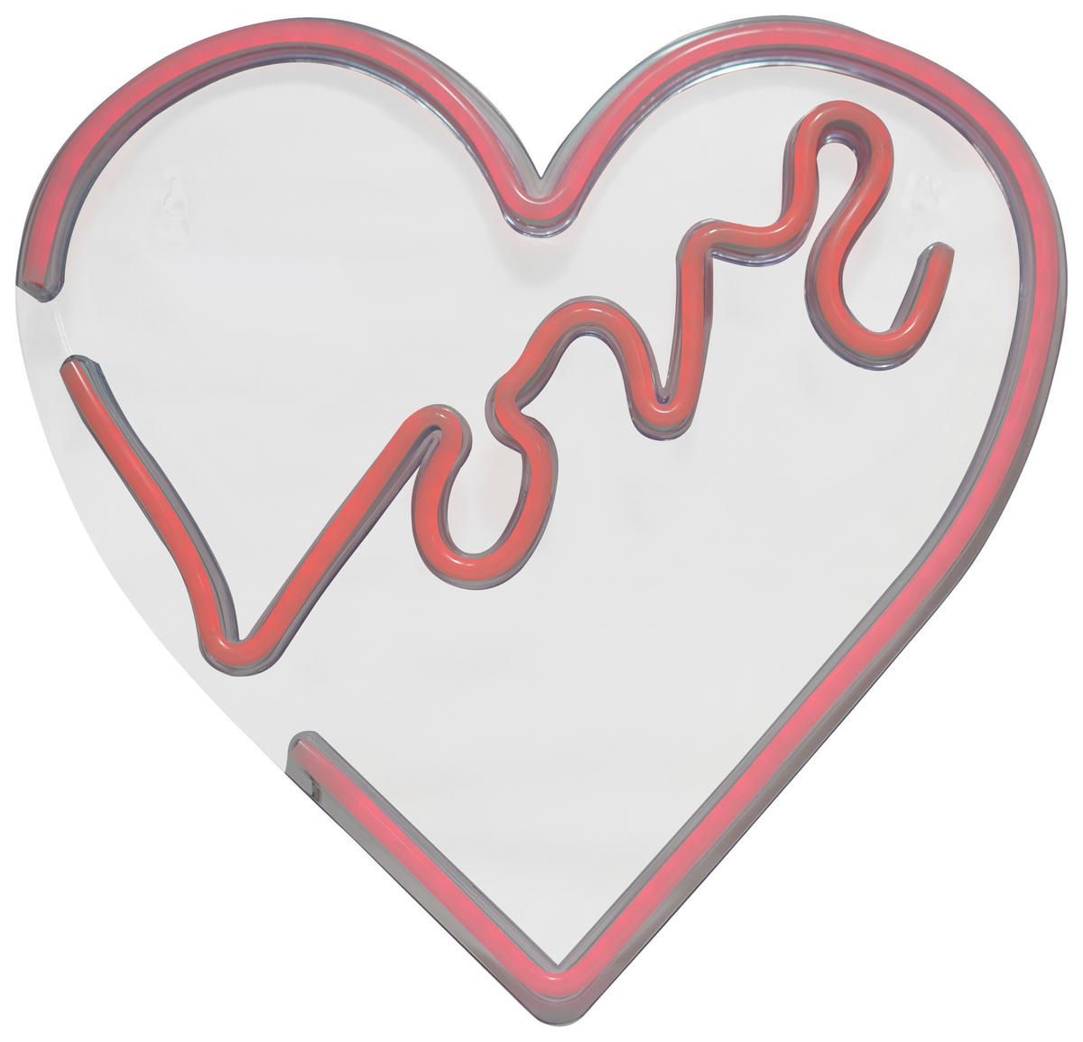 Kinderzimmerleuchte rot B/H: ca. 35x33 cm Neonleuchte_Love - rot (35,00/33,00cm)