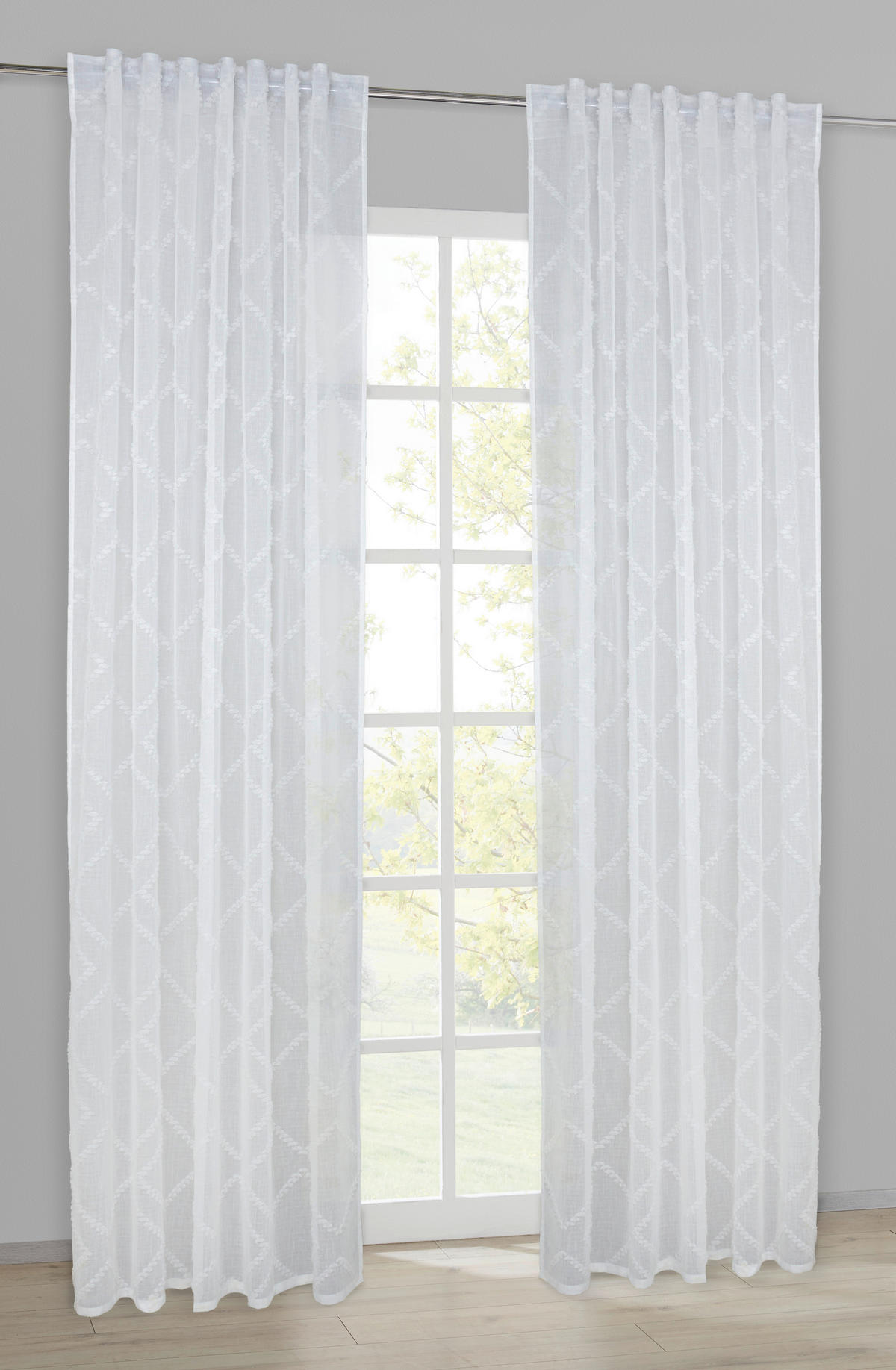 Kombivorhang Inge weiß B/L: ca. 140x245 cm Inge - weiß (140,00/245,00cm)