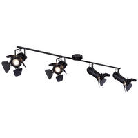 GLOBO Spotschiene 54650-4B schwarz Metall B/H/L: ca. 16x27x111 cm GU10 4 Brennstellen Spotschiene_4flg.Egon - schwarz (111,00/16,00/27,00cm) - GLOBO