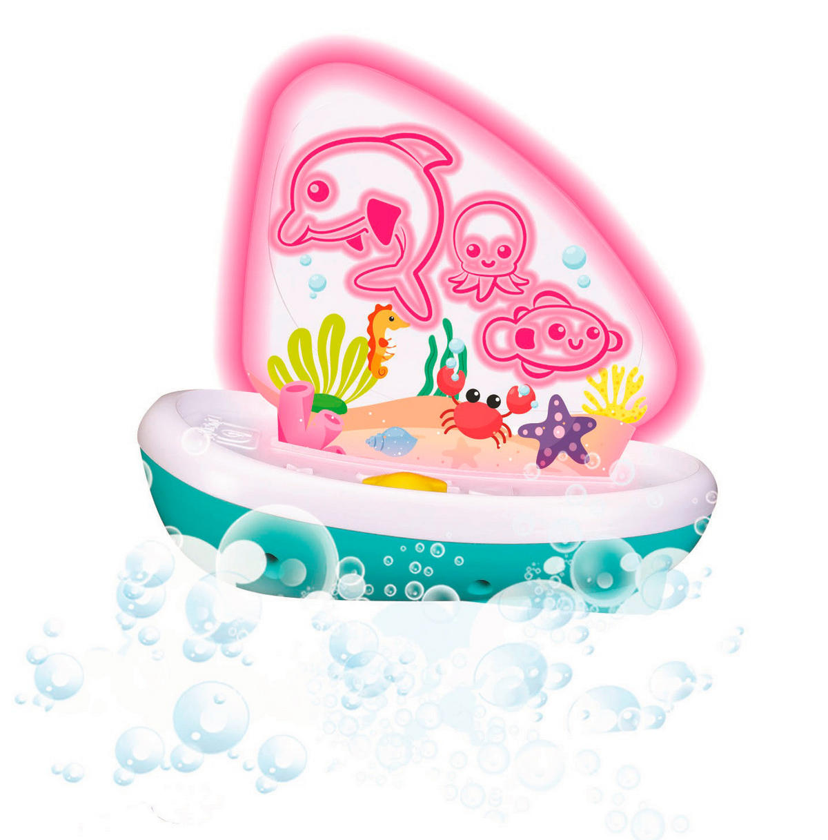 BBJunior Badespielzeug Splash 'n Play Light Up Segelboot B/H/L: ca. 8,2x8,2x15 cm Splash 'n Play Light Up Segelboot - weiß/türkis (15,00/8,20/8,20cm) - BBJunior
