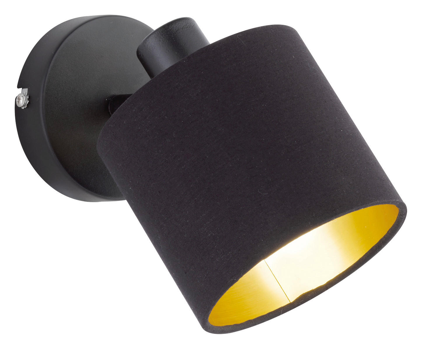 Spot schwarz Metall B/H/L: ca. 12x19x18 cm E14 1 Brennstellen Spot_1flg.Tommy - schwarz (18,00/12,00/19,00cm)