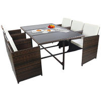 VCM Gartensitzgruppe Raloso braun Glas B/H/L: ca. 170x74x110 cm Raloso - braun (110,00/170,00/74,00cm) - VCM