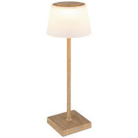 GLOBO LED-Tischleuchte mattschwarz braun Kunststoff Metall H/D: ca. 38x13 cm GREGOIR - braun/mattschwarz (13,00/38,00cm) - GLOBO