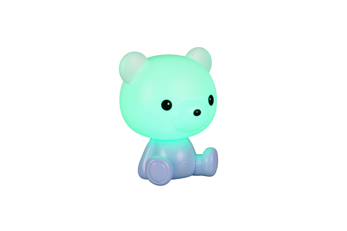 Reality LED Tischleuchte CUTIE blau Kunststoff B/H/T: ca. 21x25,5x19 cm 1 Brennstellen Cutie - blau (21,00/25,50/19,00cm) - Reality