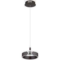 GLOBO LED-Pendelleuchte bronze Opal Metall Acryl H/L: ca. 125x22 cm LED-Pendelleuchte_Hendricks - Opal/bronze (22,00cm) - GLOBO