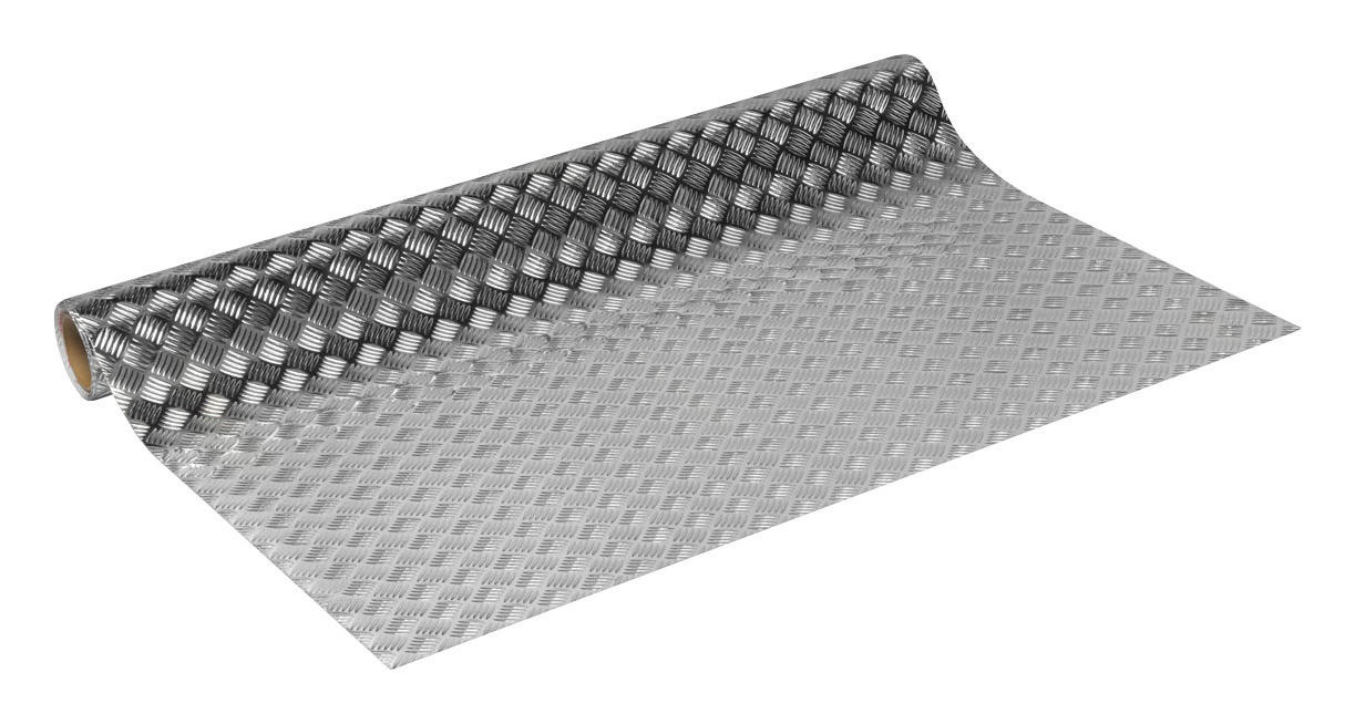 d-c-fix Dekofolie Riffelblech silber B/L: ca. 45x150 cm Klebefolie_d-c-fix_F3400060 - silber (45,00/150,00cm) - d-c-fix