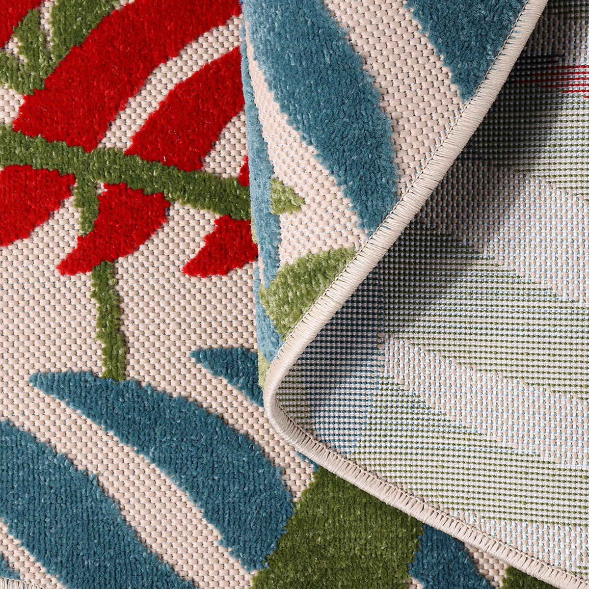 Sanat Outdoorteppich FLORAL bunt B/L: ca. 120x120 cm FLORAL - bunt (120,00/120,00cm) - Sanat