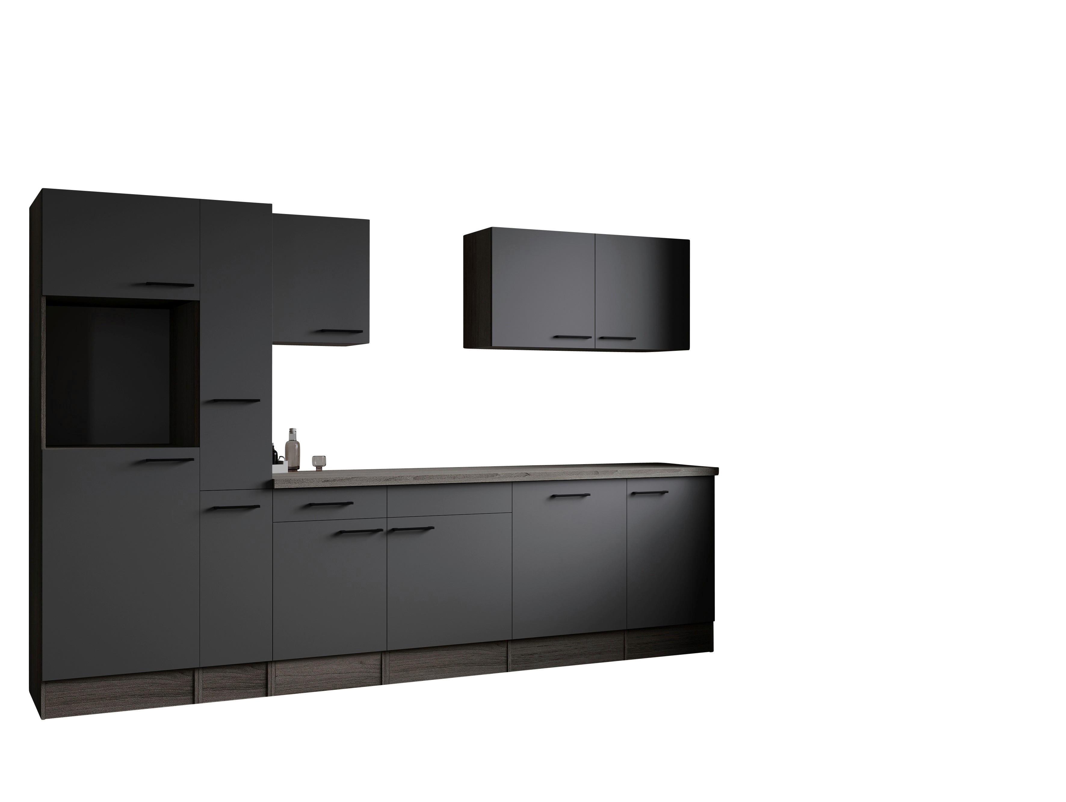 Küchenblock Oliver B/H/T: ca. 310x205x60 cm Oliver - Eiche/grau (310,00/205,00/60,00cm) - Respekta