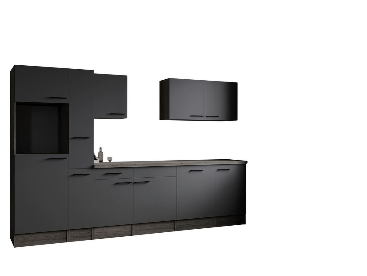 Küchenblock Oliver B/H/T: ca. 310x205x60 cm Oliver - Eiche/grau (310,00/205,00/60,00cm) - Respekta