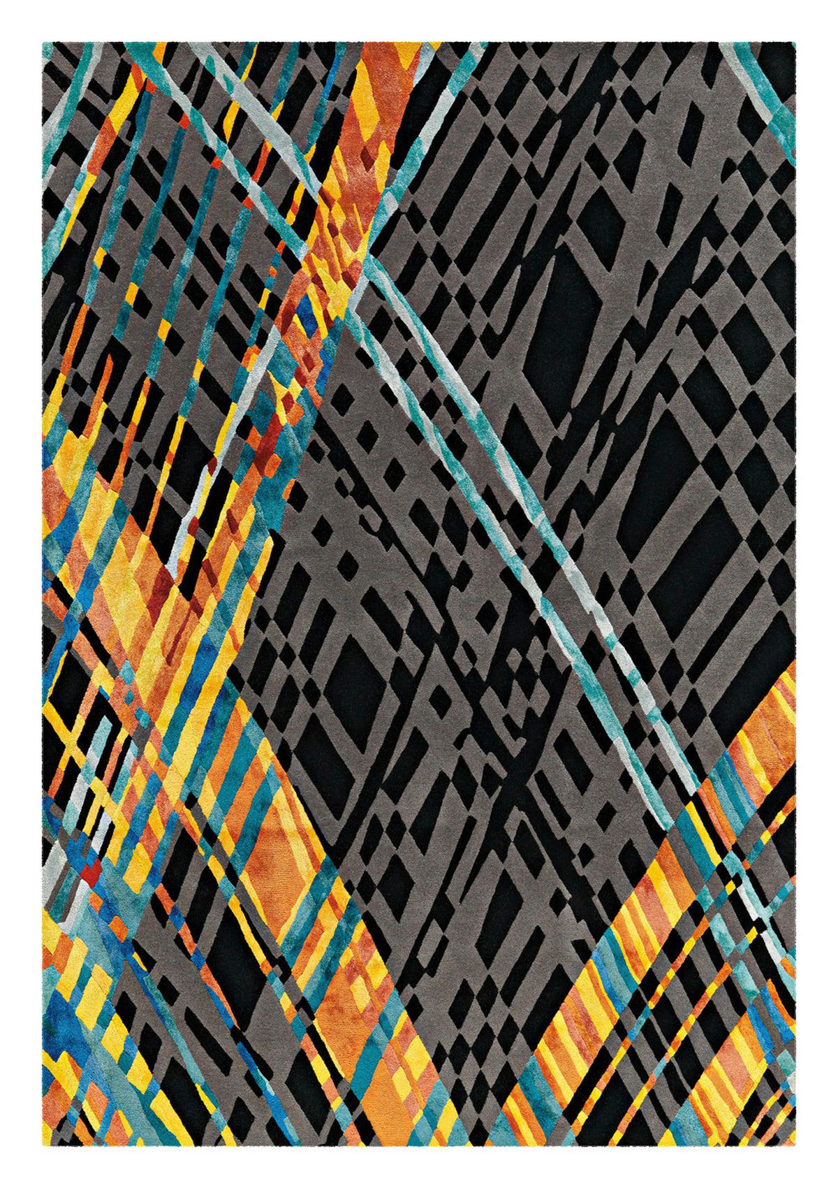 Arte Espina Kurzflorteppich Diamond 8050 mehrfarbig B/L: ca. 170x240 cm Diamond 8050 - mehrfarbig/grau (170,00/240,00cm) - Arte Espina