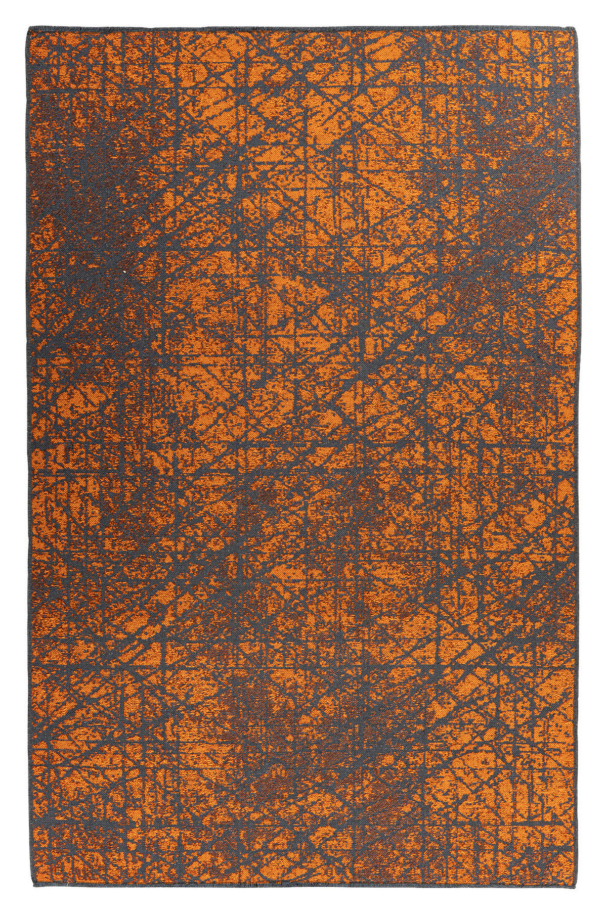 Kayoom Flachflorteppich Kalea 225 orange B/H/L: ca. 80x0,8x150 cm Kalea 225 - orange (150,00/80,00/0,80cm) - Kayoom