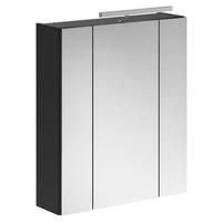 Spiegelschrank LINUS schwarz Spiegel Spanplatte B/H/T: ca. 60x70x10 cm LINUS - schwarz (60,00/70,00/10,00cm) - xonox.home