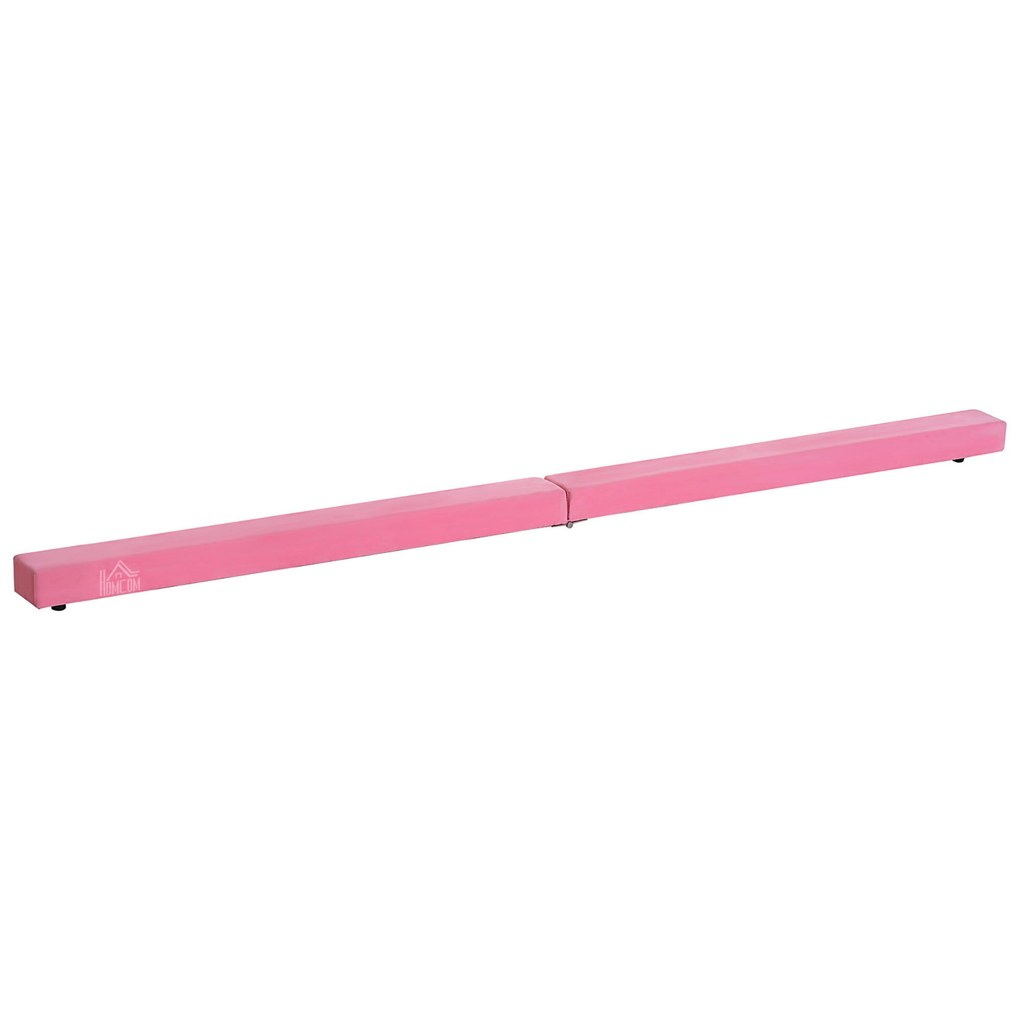 HOMCOM Fitness-Zubehör rosa Holz B/H/L: ca. 10x210x6,5 cm Schwebebalken - rosa (6,50/10,00/210,00cm) - HOMCOM