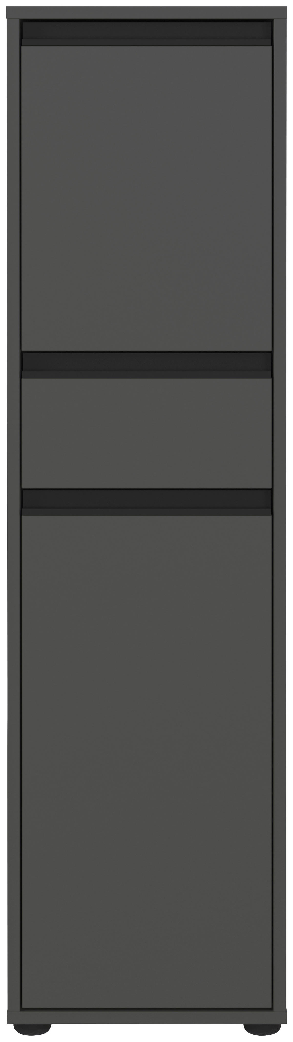 Schrank 2201-547 Graphit Optik B/H/T: ca. 33x121x34 cm 2201-547 - Graphit (33,00/121,00/34,00cm) - Germania