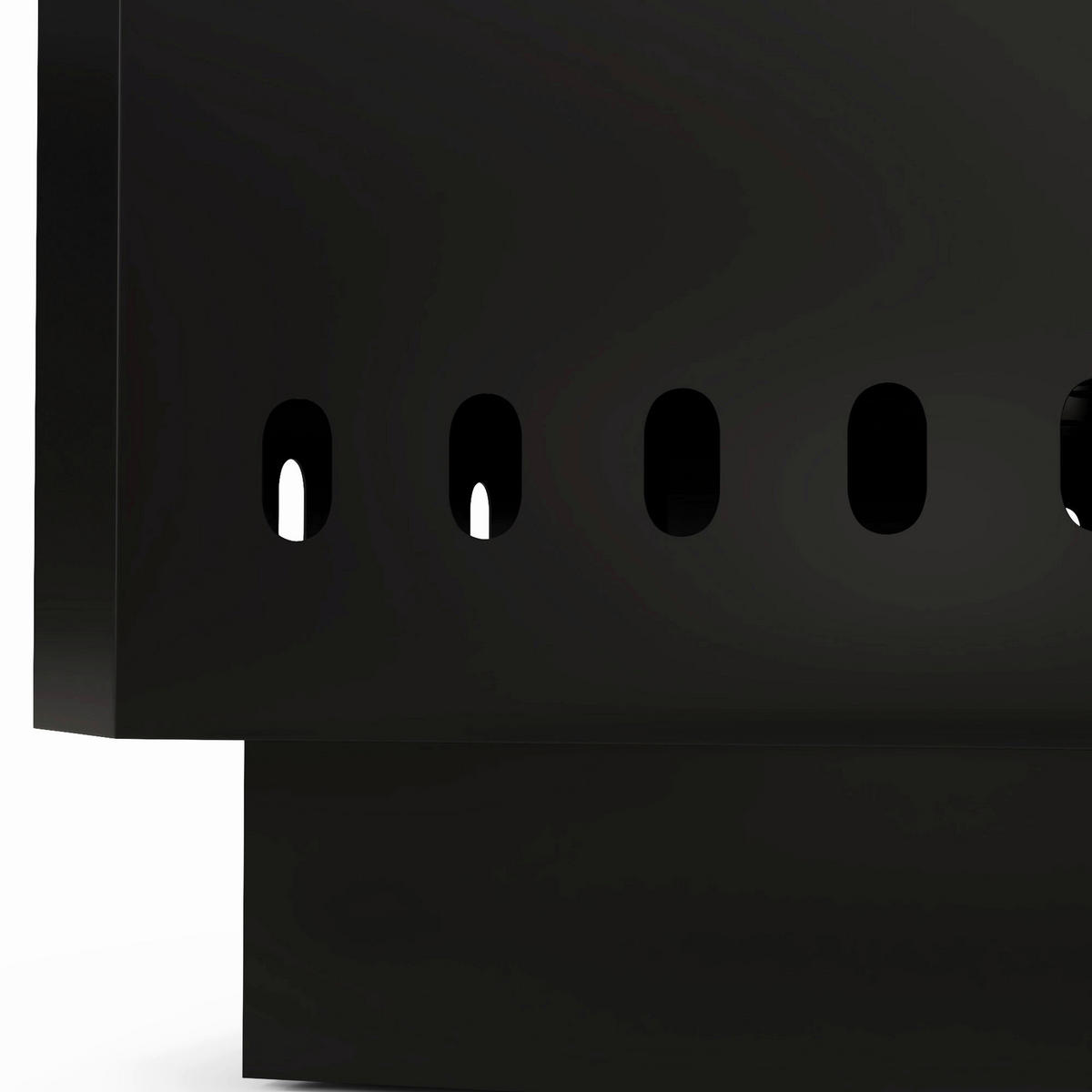 Outsunny Feuerschale schwarz Metall B/H/L: ca. 48x41x48 cm Feuerschale - schwarz (48,00/48,00/41,00cm) - Outsunny