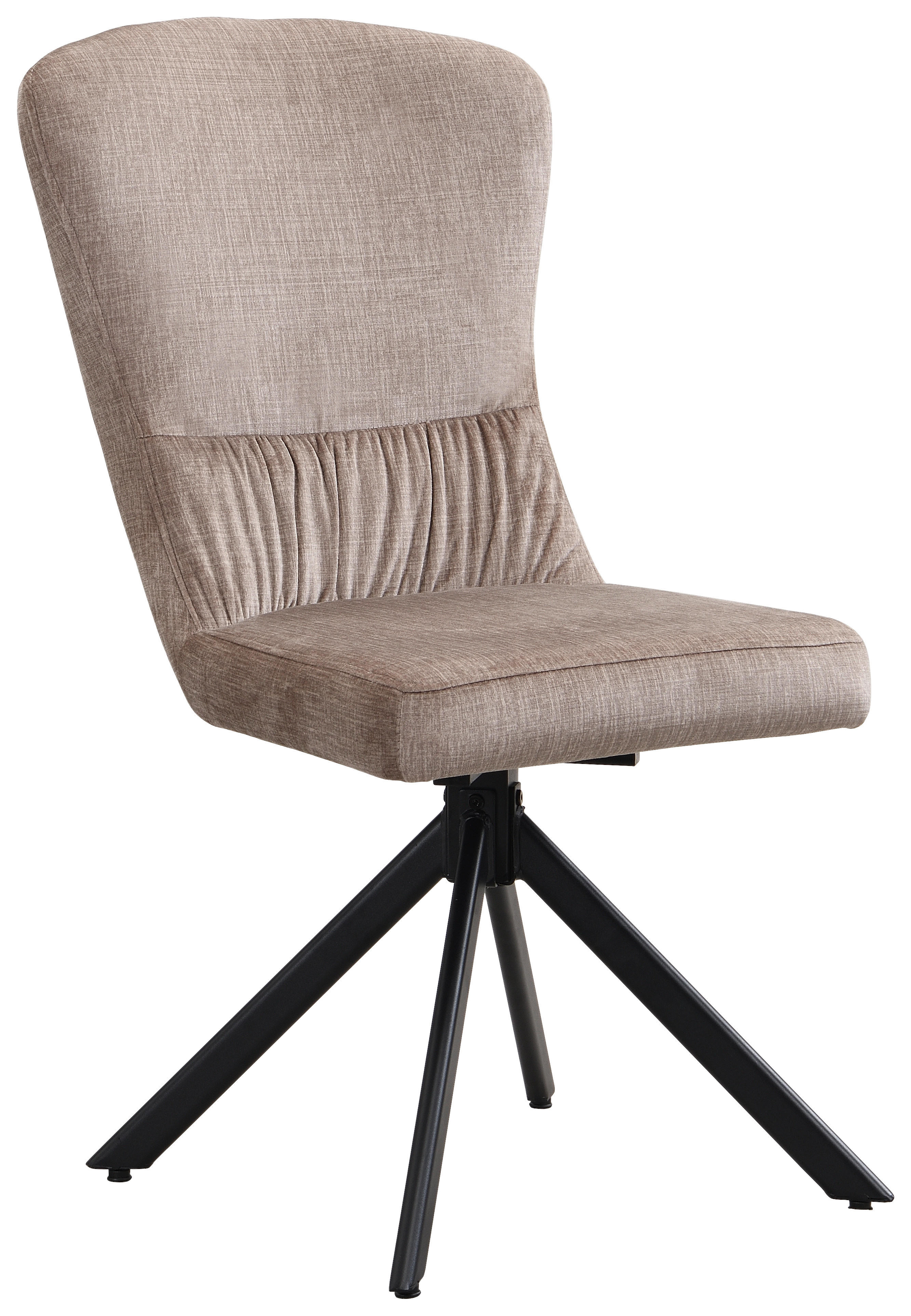 Drehstuhl Kate Cappuccino Samt B/H/T: ca. 51x97x67 cm Kate - schwarz/Cappuccino (51,00/97,00/67,00cm)