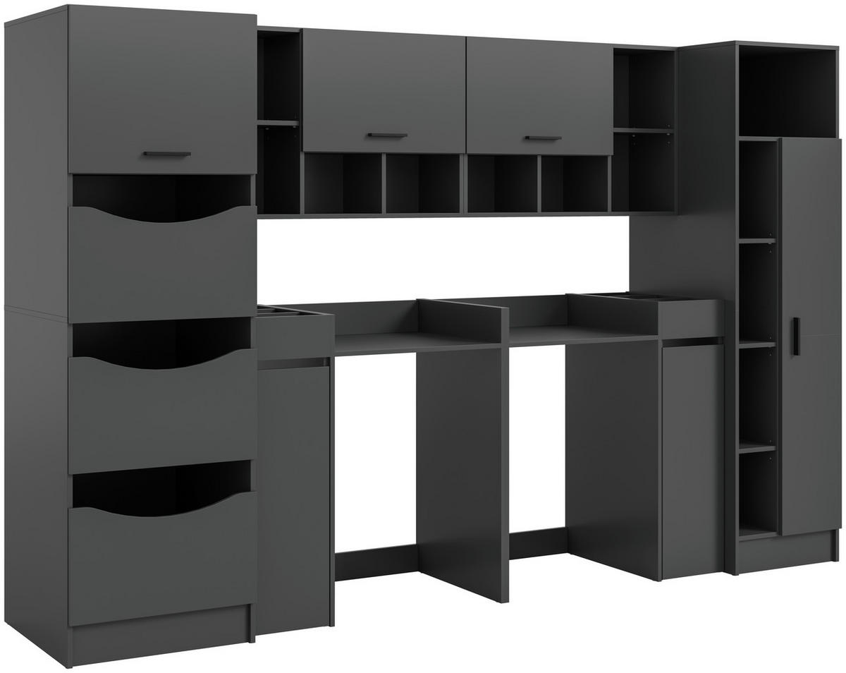 Waschmaschinenumbauschrank Free anthrazit B/H/T: ca. 306x195x68 cm Free - anthrazit (306,00/195,00/68,00cm) - xonox.home
