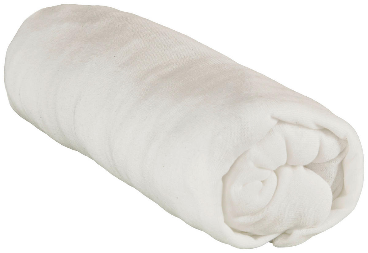Jersey Spannbetttuch Spannbetttuch_Jersey 100x200cm - weiß (100,00/200,00cm) - Sensation