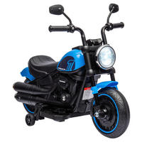 HOMCOM Kinder-Elektromotorrad schwarz B/H/L: ca. 42x57x76 cm Kinder-Elektromotorrad - blau/schwarz (76,00/42,00/57,00cm) - HOMCOM