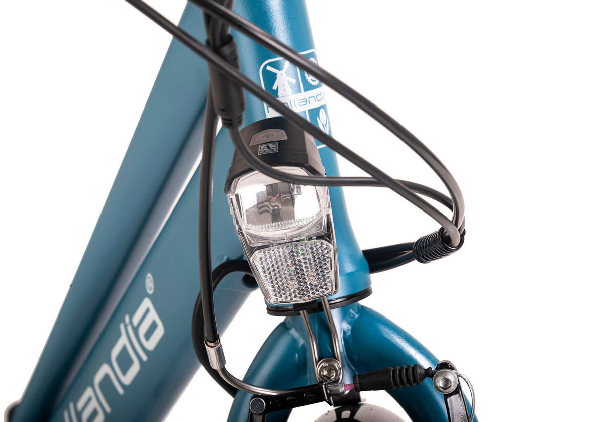 Hollandia City E-Bike Optima Basic KS188E 28 Zoll Rahmenhöhe 44 cm 7 Gänge türkis türkis ca. 250 W ca. 36 V ca. 28 Zoll Optima Basic - türkis - Hollandia