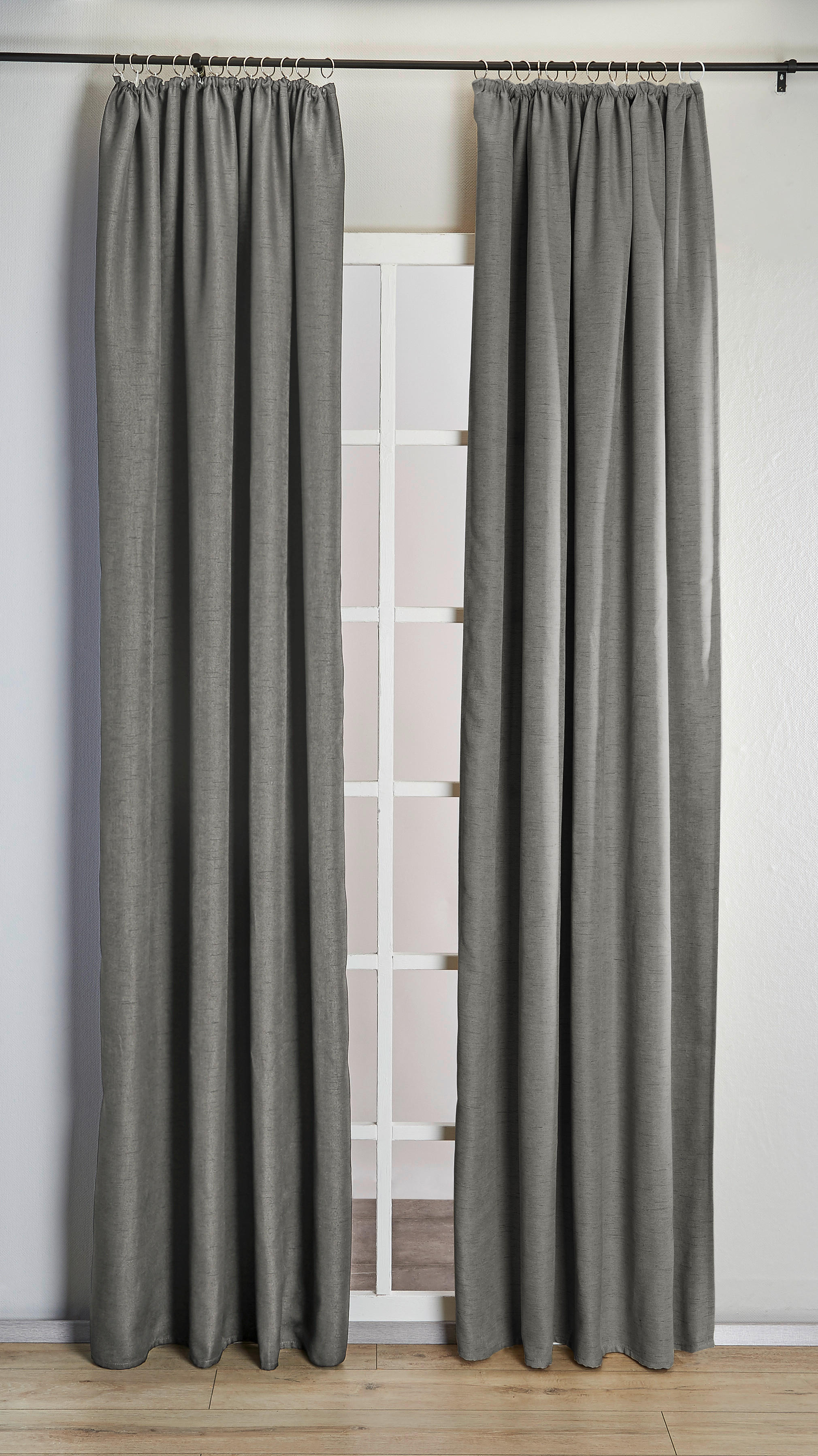 Verdunklungsvorhang Henry grau B/L: ca. 135x245 cm Henry - grau (135,00/245,00cm) - silver edition