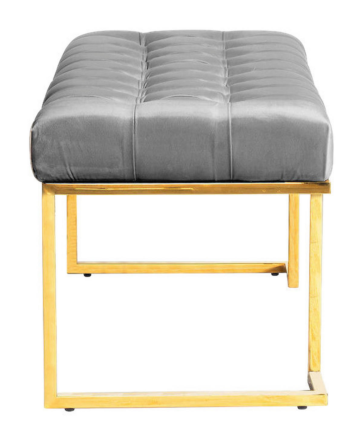 Sitzbank Rare 201 grau B/H/T: ca. 47x48x100 cm Rare 201 - gold/grau (47,00/48,00/100,00cm) - 360 Living